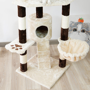 Luxury <b>Cat</b> <b>Scratching</b> <b>Tree</b> Furniture <b>Cat</b> Tower <b>Cat</b> <b>Tree</b> House - Product Image 4