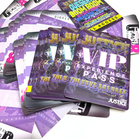 Impression rapide de cartes VIP personnalisées, taille sur mesure, impression couleur CMYK, carte de badge VIP avec perforation pour événements