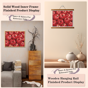 Kit de Peinture Diamant DIY Pommes Rouges Nature Morte, Perles Rondes en Cristal, avec Cadre Rectangulaire Style Moderne - Product Image 5
