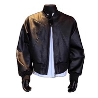 Blouson court slim style américain pour homme, en polyester patchwork, collection automne, haut de gamme, tendance et élégant, style uniforme de baseball, en promotion