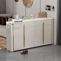 Nouvelle lumière italienne luxe entrée chaussures armoire grande capacité Foyer armoire chaussures entrée armoire de rangement