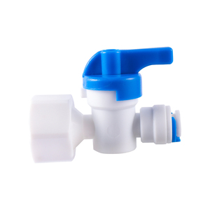 Water Purifier System Valve for Aquarium Purifier 1/2 Female Thread to 6<strong>.</strong>35mm Ball Valve Quick Push in Connect Valve - Product Image 5