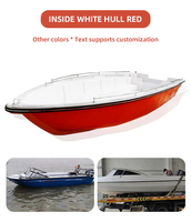 Haute qualité fabriqué en chine canot de sauvetage FRP petit Yacht en fibre de verre 4m 5m 6m hors-bord de pêche pour le contrôle des inondations de sauvetage