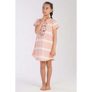 Robe tunique ovale pour filles avec manches courtes et col, taille 9-10/15-16 - Product Image 4