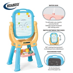 Educatief Speelgoed 2 In 1 Schilderen En Schrijven Zwart Bord Set Kinderen Cadeau Kunstenaar Speelgoed Magnetische Tekentafel Voor Kinderen - Product Image 4