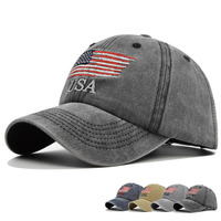Vente en gros de chapeaux de papa vintage en coton lavé rétro 6 panneaux avec support de logo brodé sur mesure