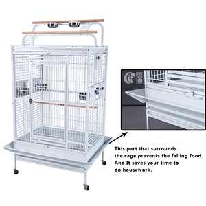 Meilleures ventes Grandes cages à oiseaux en métal avec support - Product Image 6