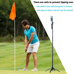 2024 New Mở Dài Từ Người Giữ Điện Thoại Golf Điện Thoại Đứng Bluetooth Ảnh Tự Sướng Thanh Nam Châm Tripod Mặt Đất Spike Ghi - Product Image 4