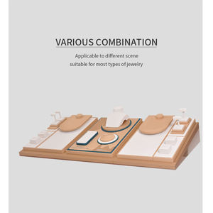 ชุดจัดแสดงเครื่องประดับหนัง PU คลาสสิก ขายส่ง ต่างหู แหวน สร้อยคอ ชุดจัดแสดงเครื่องประดับสุดหรู - Product Image 2