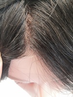 XF Thin Skin 0,08-0,1mm Peluca para hombre Anudada Prótesis de cabello humano indio para hombres Tupé