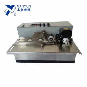 NY-810 manuale elettrico guidato macchina di codifica per il sacchetto di pellicola di plastica sacchetto di carta data codice Batch numero marcatura goffratura stampa - Product Image 2