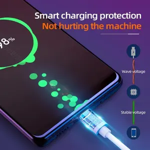 เครื่องชาร์จ PD 60W 3ft <span class=keywords><strong>ชาร์จ</strong></span>เร็ว3A <span class=keywords><strong>OTG</strong></span>/5A Type C Android <span class=keywords><strong>สาย</strong></span> Micro USB สำหรับ iOS และหูฟังคอมพิวเตอร์ - Product Image 3