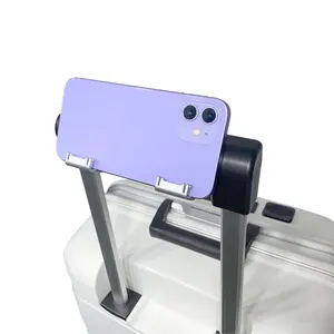 Suitcase Travel Durable PP Trolley Suitcase Rolling Hard Shell Hand Luggage Set With Front Opening Laptop Mobile Cup Holder