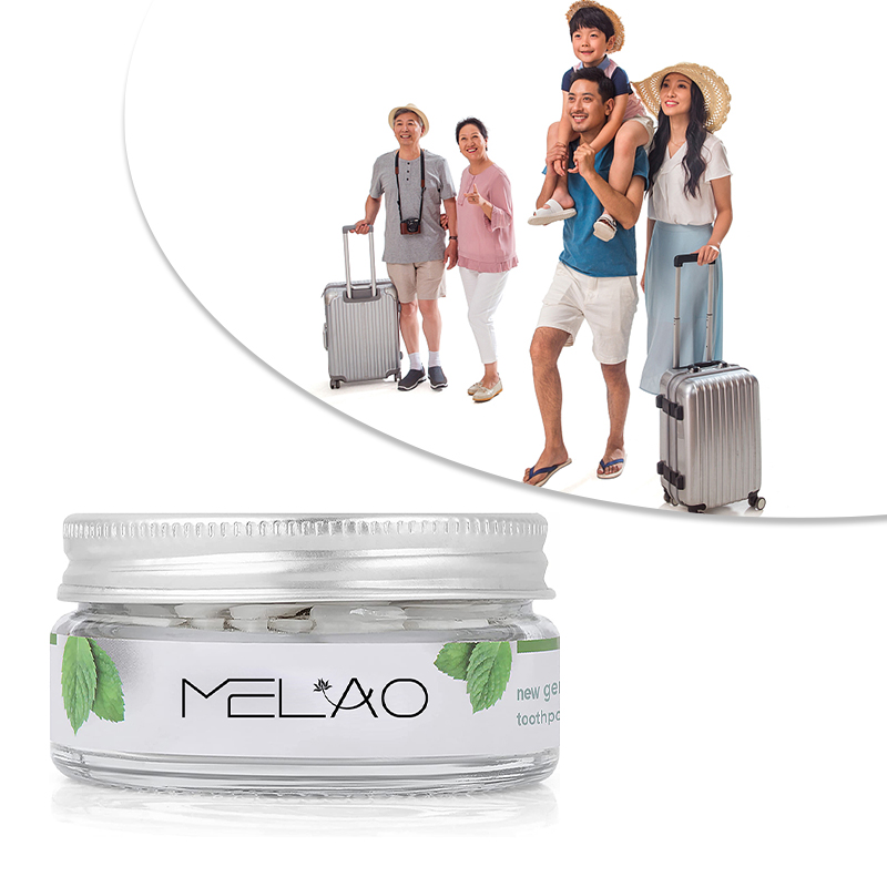 Таблетки для чистки зубов без фторида, для полоскания рта, мягкое отбеливание, Экологичная натуральная зубная паста, таблетки, частная этикетка