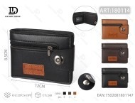 Set Regalo Portafoglio in Pelle da Uomo con Bottone Singolo, Lussuoso Set Regalo Personalizzato Fatto a Mano ART-1801A - Product Image 1