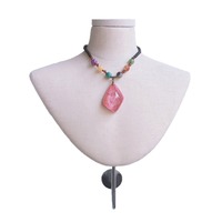Buste de mannequin en lin pour bijoux, à fixer au mur ou sur un support de table, pour la présentation de colliers pour femmes