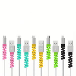 Protecteur de câble X919 en silicone, enrouleur de câble de données pour iPhone Android, étui de protection pour câble de charge USB et casque - Product Image 1