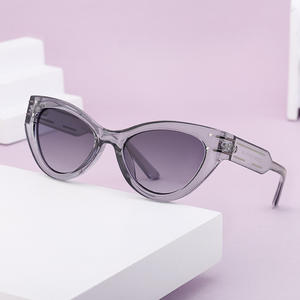 Lunettes de soleil œil de chat ZS-98166 pour femmes, verres PC UV400, style Instagram, monture noire, protection solaire classe 2, origine Taizhou, emballage en boîte - Product Image 5