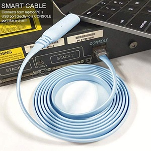 Cable <span class=keywords><strong>USB</strong></span> tipo <span class=keywords><strong>C</strong></span> a RJ45 para interruptor de enrutador, Cable de consola con conector de enchufar y listo, 6 pies - Product Image 6