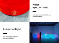 Balle de Bingo Géante Gonflable avec LED Lumineuses – Modèle de Balle Numérotée Gonflable pour Promotion d'Événements/Jeux/Casinos/Fêtes