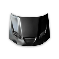 Capot de voiture noir pour capot en aluminium de style Chrysler 2011-2023 Hellcat avec lunette ventilée 300