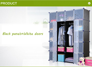 Nouveau Plastique Bricolage Placard Penderie 20 Cubes Diy Armoire Chambre Armoire Design - Product Image 4