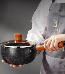<strong>Japanese</strong> Household Small Stockpot with Non-Stick Maifan <strong>Stone</strong> Glass Cover Milk <strong>Pot</strong> - Product Image 4