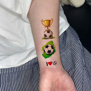 Nouveaux Autocollants Tatouages Sportifs de Football pour le Carnaval et les Matchs de Football – Accessoires de Décoration DIY pour Visage et Bras pour les Fans - Product Image 5
