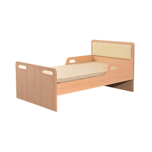 <b>Adjustable</b> Height Solid Wood Nursing <b>Bed</b> With Guardrails For Elderly Care Home Use Modern Design - Product Image 2