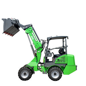 RONGGONG небольшой телескопический погрузчик, 1 тонный колесный погрузчик, передний Электрический садовый и фермерский погрузчик. - Product Image 2