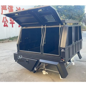 Nhôm Xe tải UTE tán đôi Cab nhôm UTE Khay hộp công cụ với con chó lồng cho UTE xe tải 4x4 tán - Product Image 3