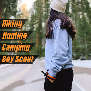 Cắm Trại Đi Bộ Đường Dài Sản Phẩm Cháy Khởi Động Lớn Tiếng Còi Paracord Vòng Đeo Tay Clasp Paracord Vòng Đeo Tay Có Thể Điều Chỉnh Cho Câu Cá Và Săn Bắn - Product Image 4