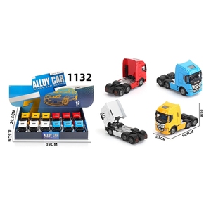 Unidad de tractor de aleación de zinc fundido a presión a <span class=keywords><strong>escala</strong></span> 1:32 para camión articulado de vehículos del mercado latinoamericano con ruedas delanteras de 4 o 6 ruedas - Product Image 6