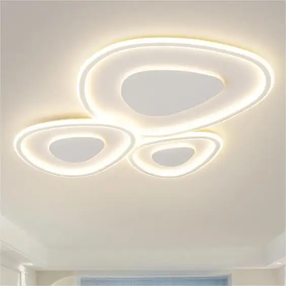 リビングルーム天井ランプデザイナーLed天井シャンデリア白いシンプルな寝室シンプルな家の装飾Led天井ライト