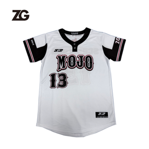 Maillot de baseball unisexe de haute qualité à col rond et manches courtes pour adulte, respirant, imprimé, en polyester, vêtements de sport personnalisés - Product Image 4