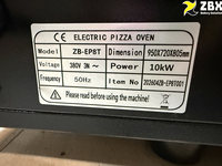 Four électrique commercial à 2 niveaux et 4 plateaux 500 ℃   Machine à cuire le pain, la pizza et les biscuits avec pierre réfractaire