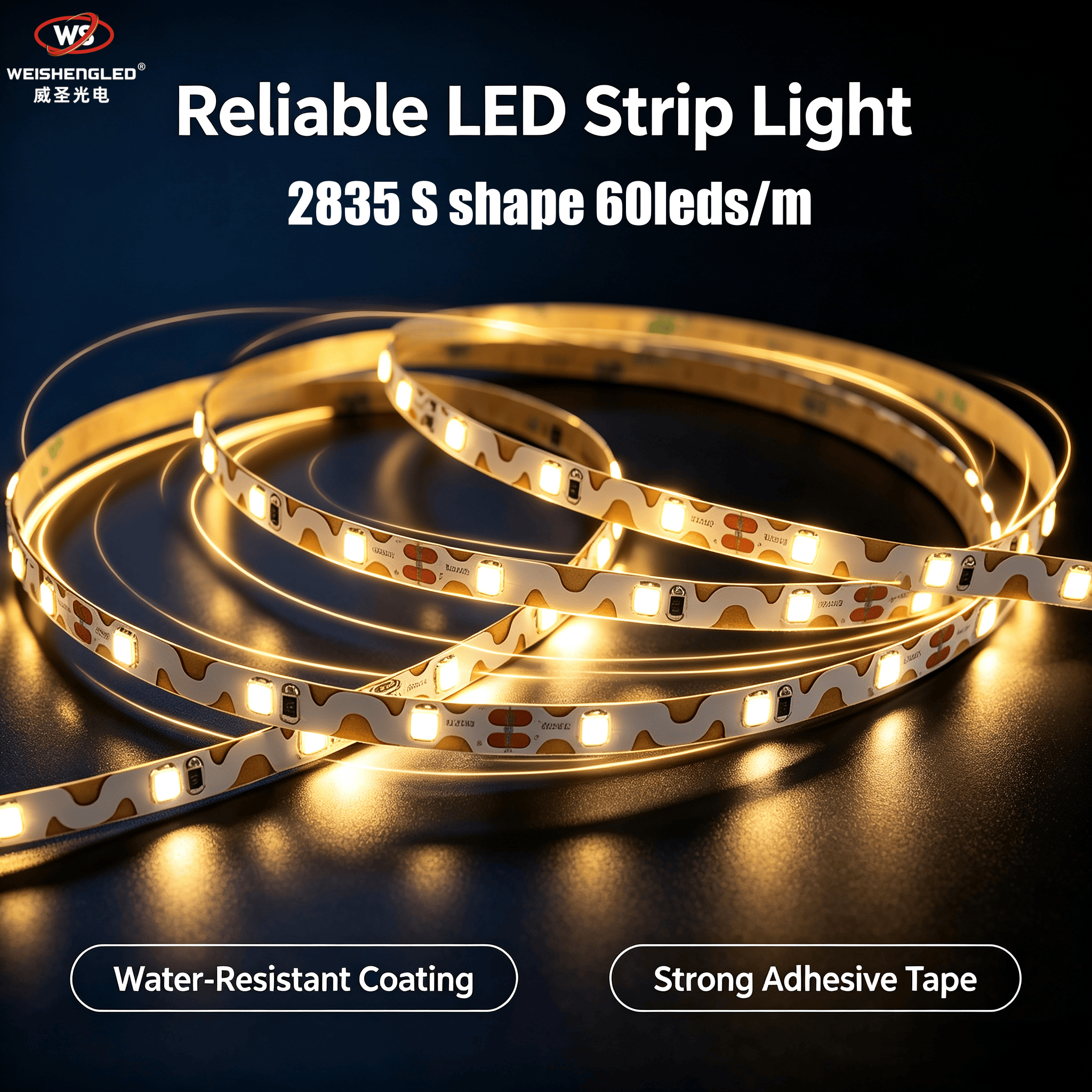 S-Shape Bendable 60 LED Strip | Flexible S Shape Led Strip Light 12V 24V · image 6