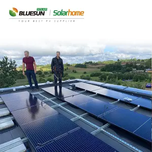 نظام طاقة شمسية على الشبكة بجودة عالية بقدرة 200 كيلو وات 250 كيلو وات 300 كيلو وات نظام طاقة شمسية كهروضوئية على الشبكة للاستخدام في المصانع والمكاتب