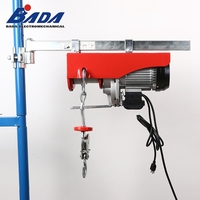 Treuil Électrique Portable BADA Nouveau 500/999KG 12/6M 1500W avec Télécommande, Treuil à Chaîne et Câble Métallique, Protection IP54