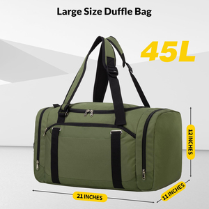 45L Large Capacity Travel Duffle <b>Bag</b> Multi Compartment Weekend <b>Overnight</b> <b>Bag</b> Convertible Backpack Handbag - Product Image 2