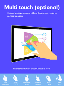 WEIER Máy Phát Quảng Cáo Đứng Tương Tác 55 65 Inch Kiosk Hệ Thống <span class=keywords><strong>Android</strong></span> Cảm Ứng Bằng Ngón Tay - Product Image 6