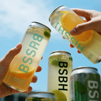 Vente en gros Bouteilles en plastique PET de haute qualité 330ml 500ml 650ml d'eau de jus peut boisson canette pour animaux de compagnie avec couvercles à petite ouverture