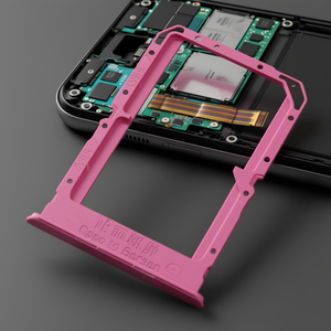 Bandeja para tarjeta SIM para Oppo Find X3 Lite, pieza de repuesto de color rosa - Product Image 2
