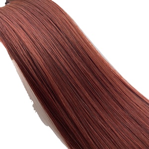Extensions per <span class=keywords><strong>capelli</strong></span> <span class=keywords><strong>veri</strong></span> Haiyi Hair Genius Weft Double Drawn all'ingrosso, nuove, vergini, con cuticole allineate, popolari # 33 Colore Rosso - Product Image 1