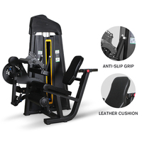 Machine 2-en-1 d'extension et de flexion des jambes, équipement de gym commercial, machine d'entraînement des jambes à double fonction pour l'entraînement des quadriceps et des ischio-jambiers