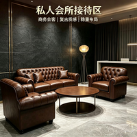 Ensemble table et chaises de style britannique rétro en bois massif pour bar commercial, restaurant, salle à cigares, lounge whisky, bar à expresso, pub, café