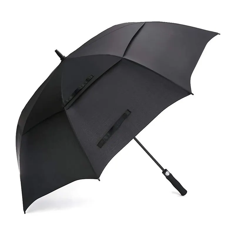 54/62/68 Inch Automatic Open Golf Umbrella Extra Large Oversize Double Canopy Vented Windproof Waterproof Stick Umbrellas