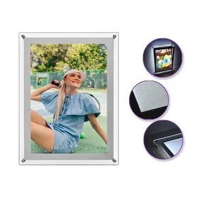 A3 Led Advertising Photo Picture Frame Poster Display Sign Ultra Thin Light Box Luminous Frame Light Box