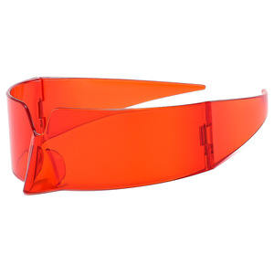 235 Nuevas Gafas de Sol Modernas de Una Sola Lente con Tecnología Futura, Personalizables con Logotipo, para Fiestas, para Hombre y Mujer 2404 - Product Image 3