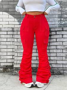 Jeans Skinny da <span class=keywords><strong>Donna</strong></span> all'Ingrosso, Jeans <span class=keywords><strong>Elasticizzati</strong></span> in Cotone, Vendita Calda, <span class=keywords><strong>Pantaloni</strong></span> da <span class=keywords><strong>Donna</strong></span> alla Moda, Jeans a Gamba Larga - Product Image 2